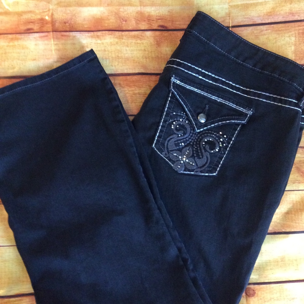 Torrid Demin Black Straight legged Jeans Size 22